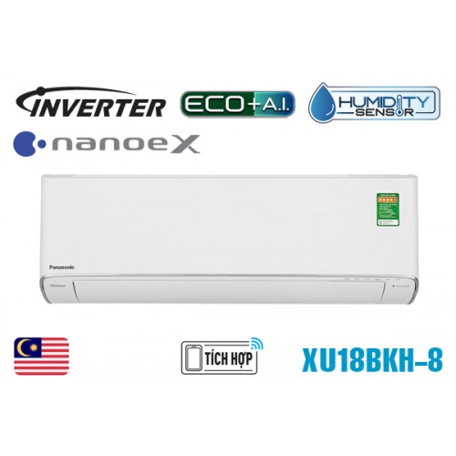 Điều hòa Panasonic 18000BTU 1 chiều inverter cao cấp XU18BKH-8 Điều hòa Panasonic 18000BTU 1 chiều inverter cao cấp XU18BKH-8